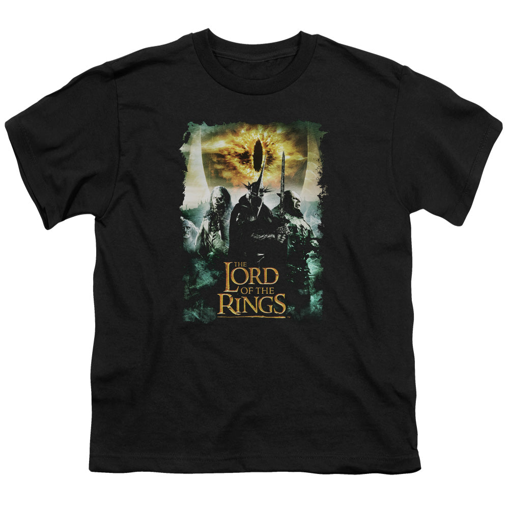 Lord Of The Rings Villain Group Kids Youth T Shirt Black