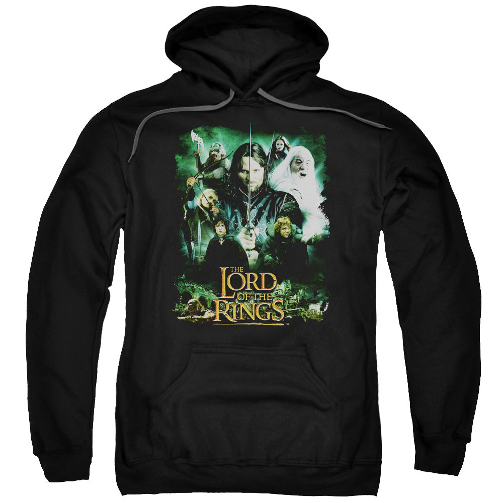 Lord Of The Rings Hero Group Mens Hoodie Black