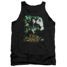 Load image into Gallery viewer, Lord Of The Rings Hero Group Mens Tank Top Shirt Black