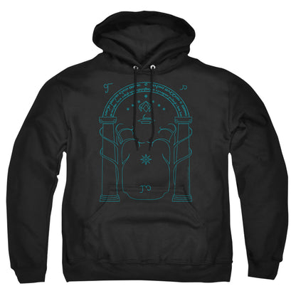 Lord Of The Rings Doors Of Durin Mens Hoodie Black