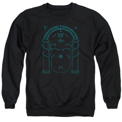 Lord Of The Rings Doors of Durin Mens Crewneck Sweatshirt Black