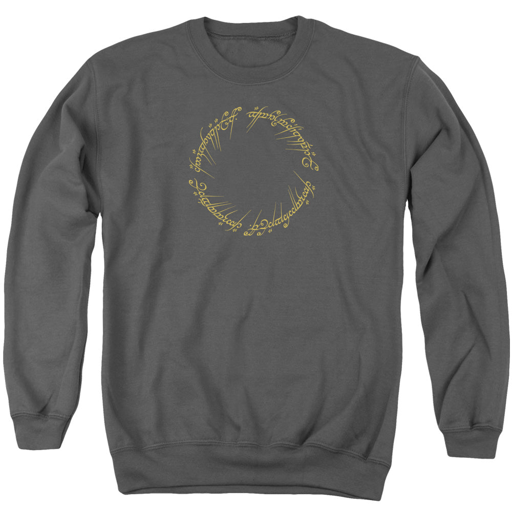 Lord Of The Rings One Ring Mens Crewneck Sweatshirt Charcoal