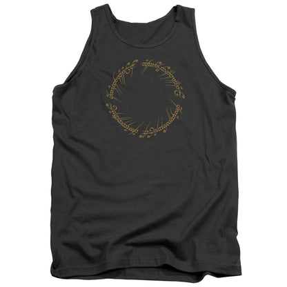 Lord Of The Rings One Ring Mens Tank Top Shirt Charcoal