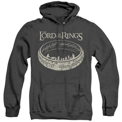 Lord Of The Rings The Journey Mens Heather Hoodie Black