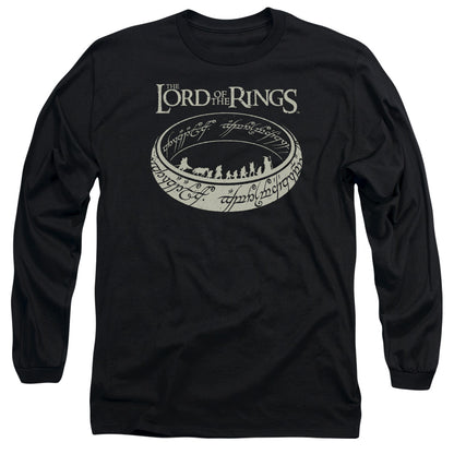 Lord Of The Rings the Journey Mens Long Sleeve Shirt Black