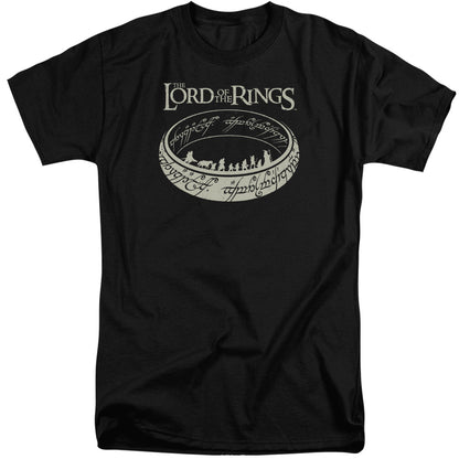 Lord Of The Rings the Journey Mens Tall T Shirt Black