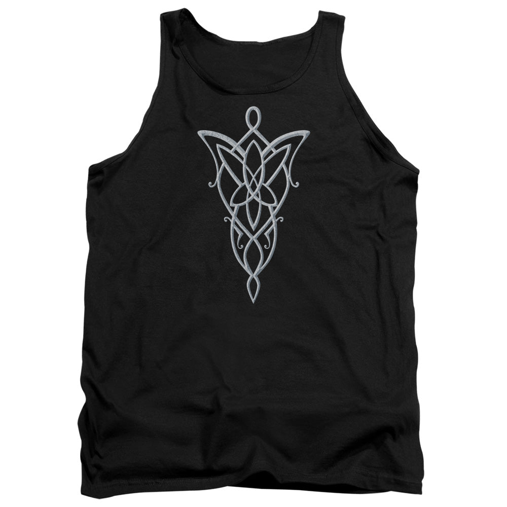 Lord Of The Rings Arwen Necklace Mens Tank Top Shirt Black