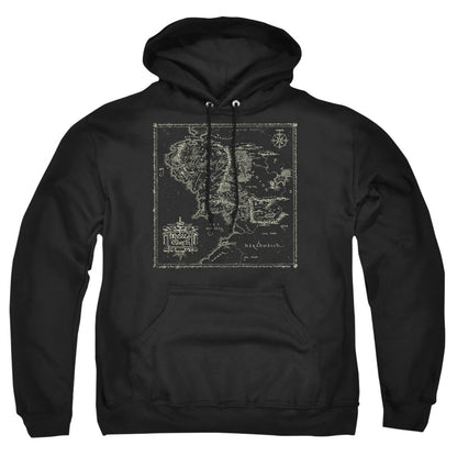 Lord Of The Rings Map Of Me Mens Hoodie Black