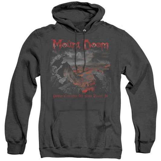 Lord Of The Rings Power Corrupts Heather Mens Hoodie Black