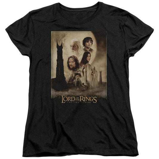 Lord of the Rings Tt Poster Womens T Shirt Black