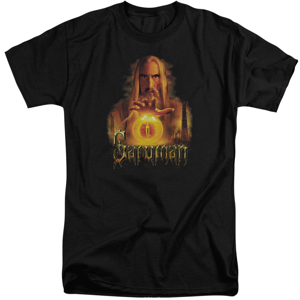 Lord of the Rings Saruman Mens Tall T Shirt Black