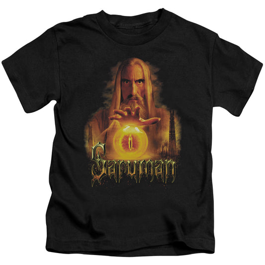 Lord of the Rings Saruman Juvenile Kids Youth T Shirt Black