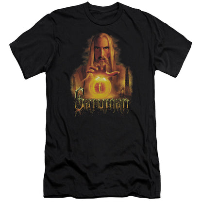 Lord of the Rings Saruman Premium Bella Canvas Slim Fit Mens T Shirt Black