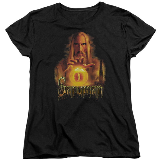 Lord of the Rings Saruman Womens T Shirt Black