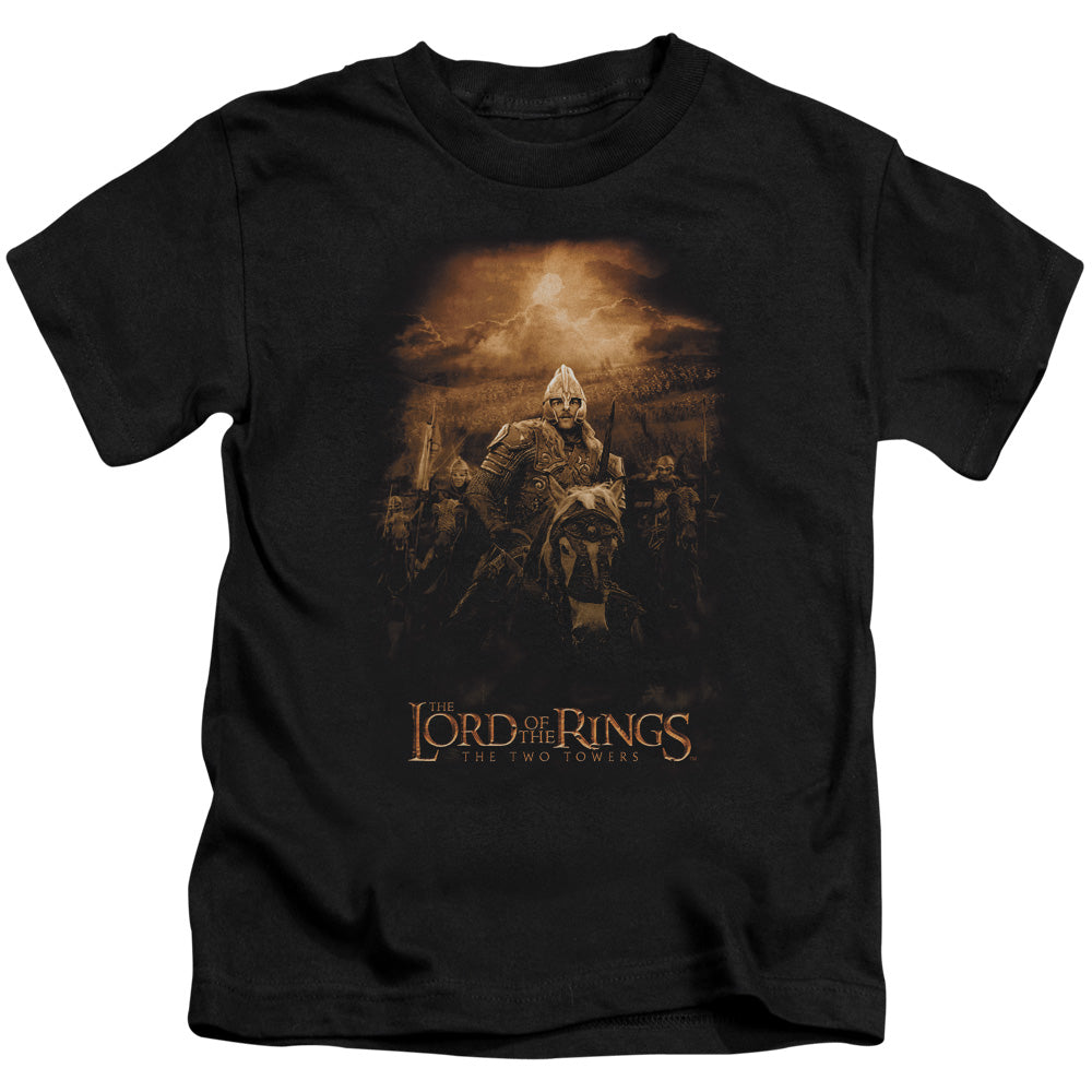 Lord of the Rings Riders of Rohan Juvenile Kids Youth T Shirt Black