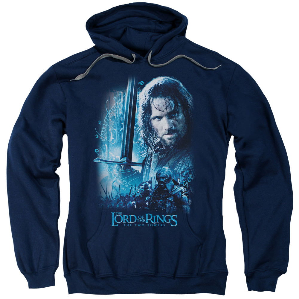 Lord of the Rings King In The Making Mens Hoodie Navy