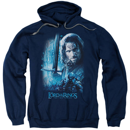 Lord of the Rings King In The Making Mens Hoodie Navy