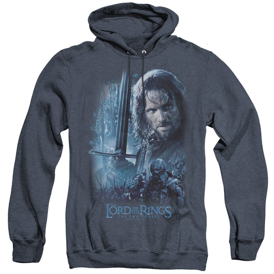 Lord of the Rings King in the Making Heather Mens Hoodie Navy