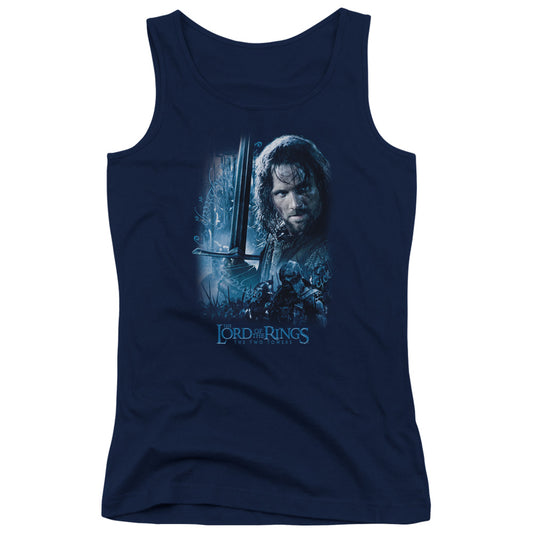 Lord of the Rings King in the Making Womens Tank Top Shirt Navy