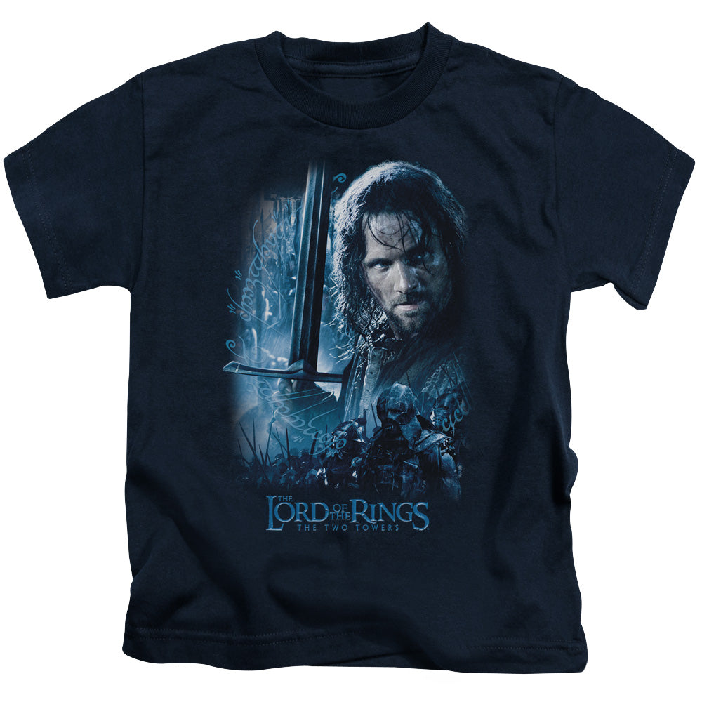 Lord of the Rings King in the Making Juvenile Kids Youth T Shirt Navy