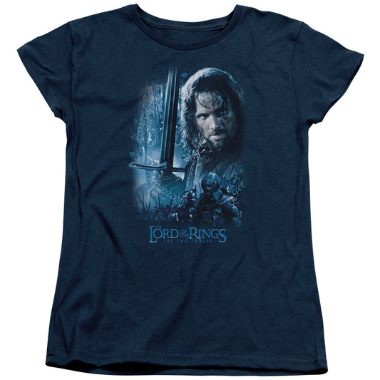 Lord of the Rings King in the Making Womens T Shirt Navy