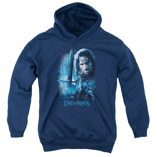 Lord of the Rings King in the Making Kids Youth Hoodie Navy