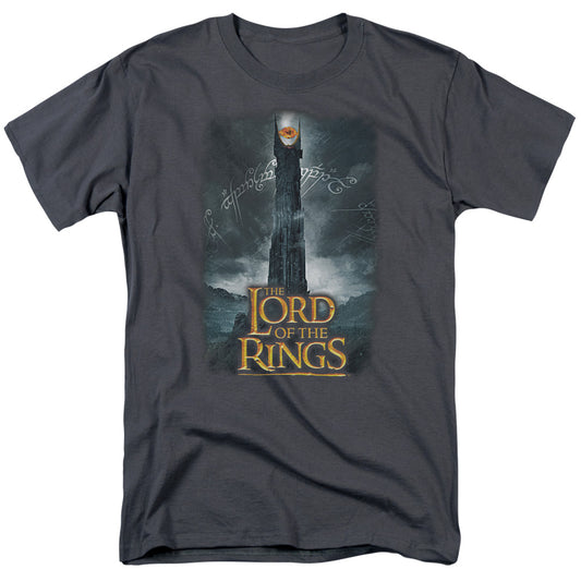 Lord of the Rings Always Watching Mens T Shirt Charcoal