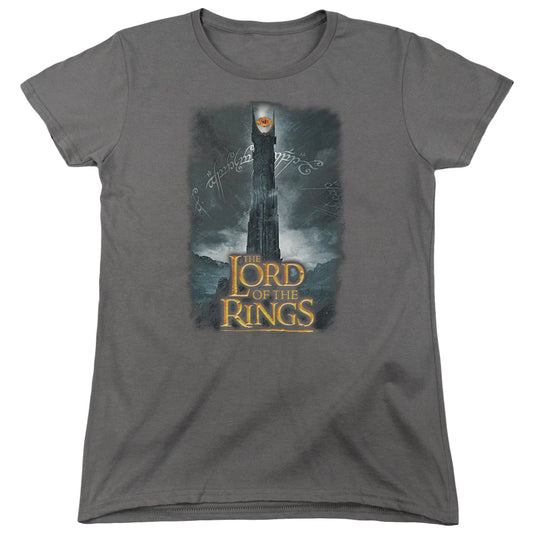 Lord of the Rings Always Watching Womens T Shirt Charcoal