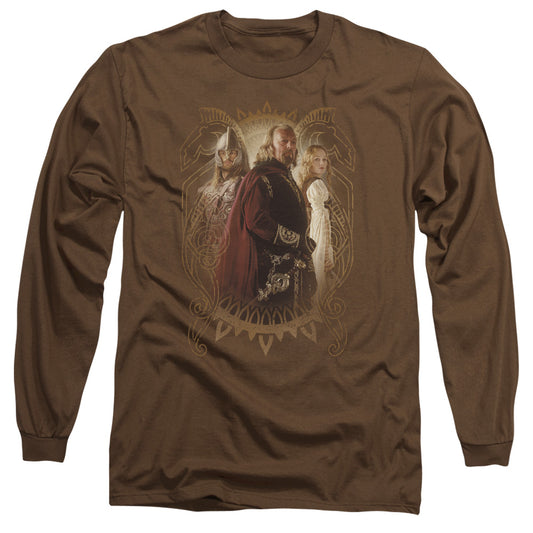 Lord of the Rings Rohan Royalty Mens Long Sleeve Shirt Coffee