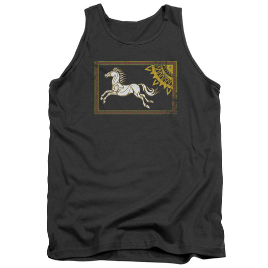 Lord of the Rings Rohan Banner Mens Tank Top Shirt Charcoal