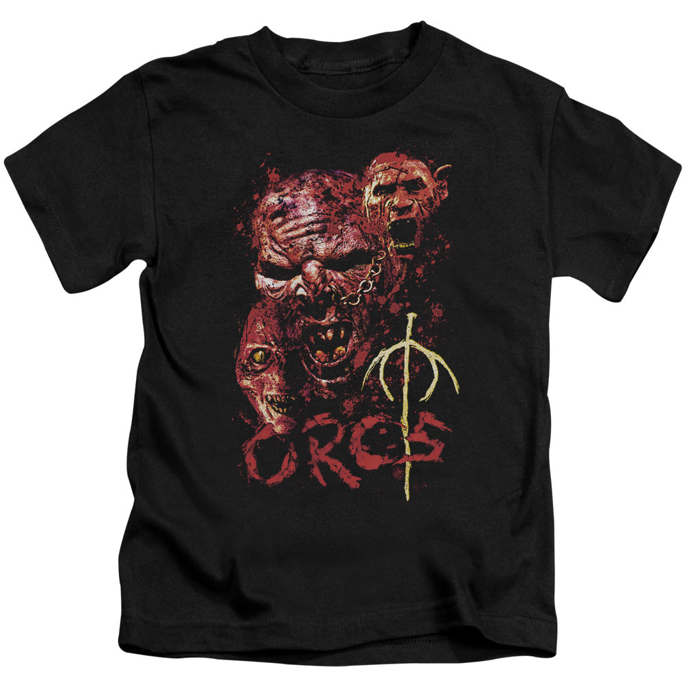 Lord of the Rings Orcs Juvenile Kids Youth T Shirt Black