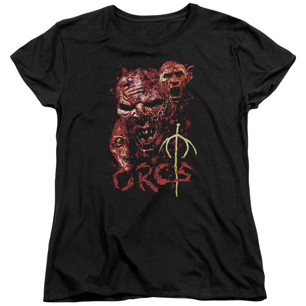 Lord of the Rings Orcs Womens T Shirt Black