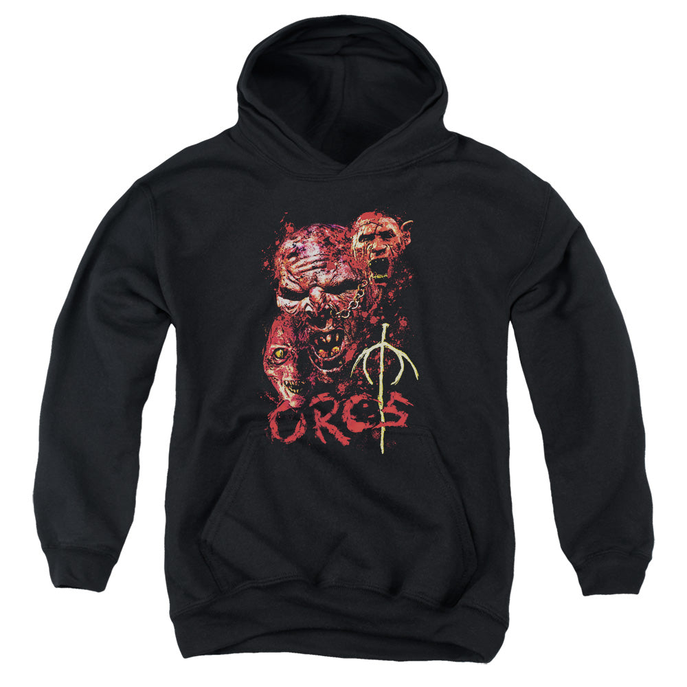 Lord of the Rings Orcs Kids Youth Hoodie Black