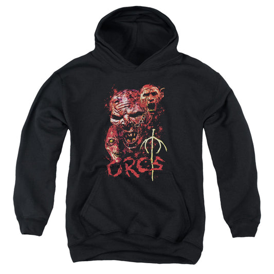 Lord of the Rings Orcs Kids Youth Hoodie Black