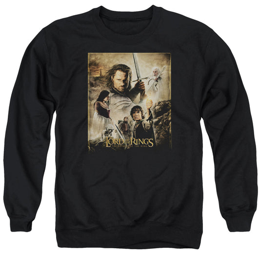 Lord of the Rings Rotk Poster Mens Crewneck Sweatshirt Black