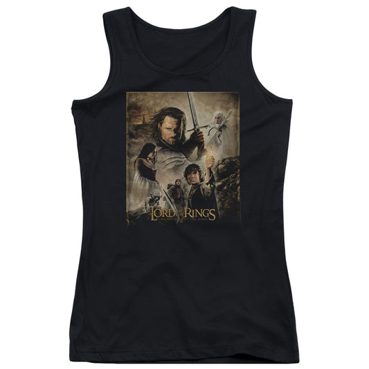 Lord of the Rings Rotk Poster Womens Tank Top Shirt Navy