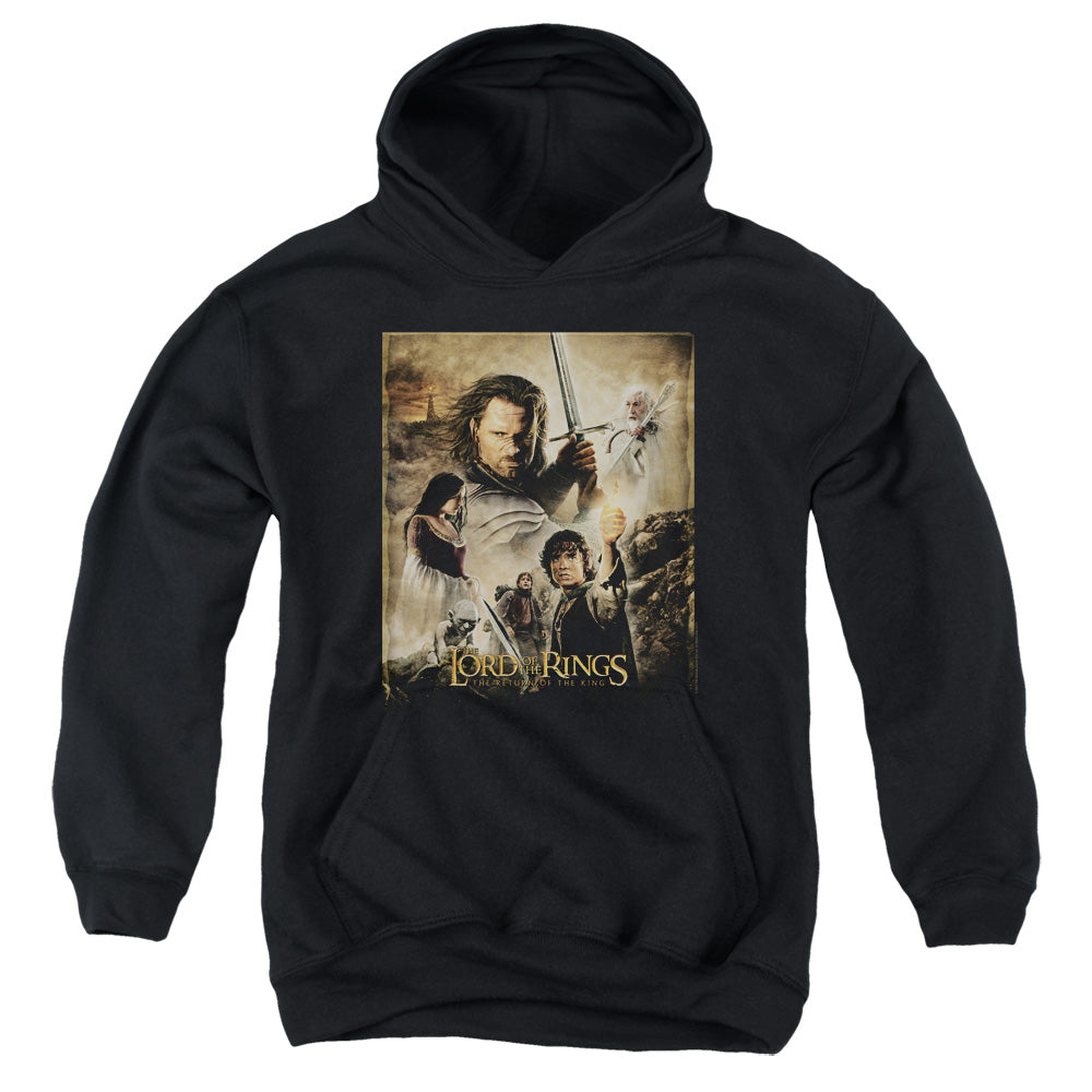 Lord of the Rings Rotk Poster Kids Youth Hoodie Black