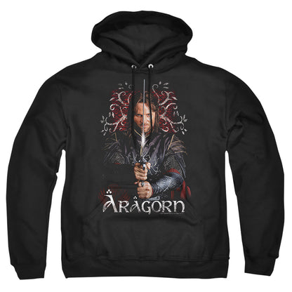 Lord of the Rings Aragorn Mens Hoodie Black