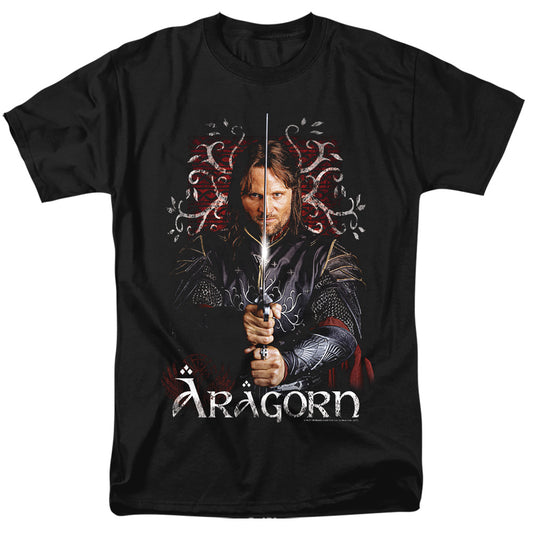 Lord of the Rings Aragorn Mens T Shirt Black