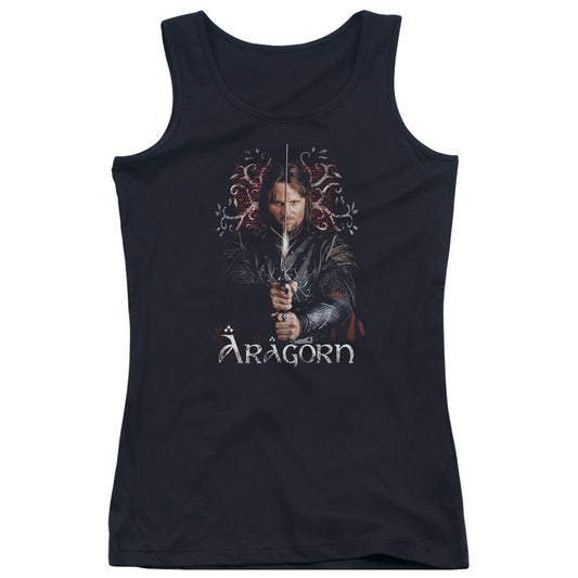 Lord of the Rings Aragorn Womens Tank Top Shirt Black