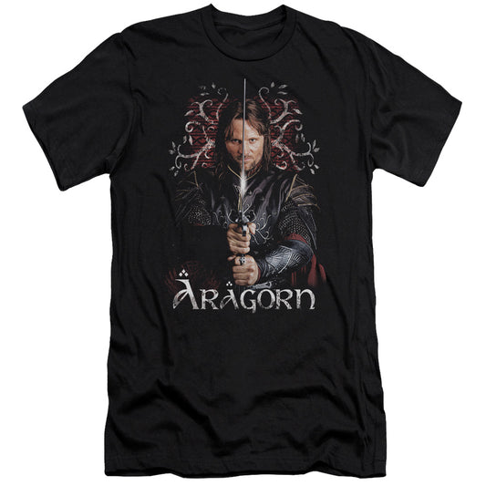 Lord of the Rings Aragorn Premium Bella Canvas Slim Fit Mens T Shirt Black