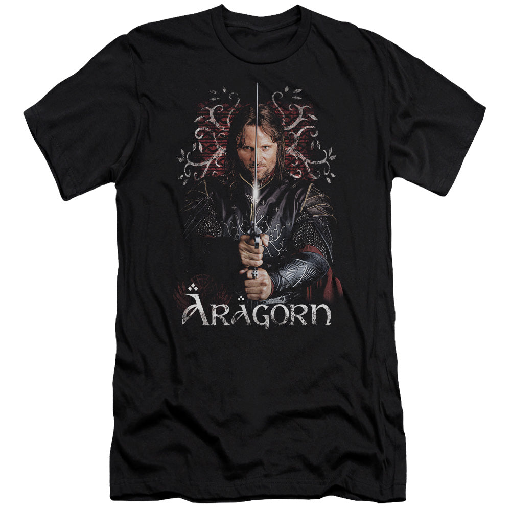 Lord of the Rings Aragorn Slim Fit Mens T Shirt Black