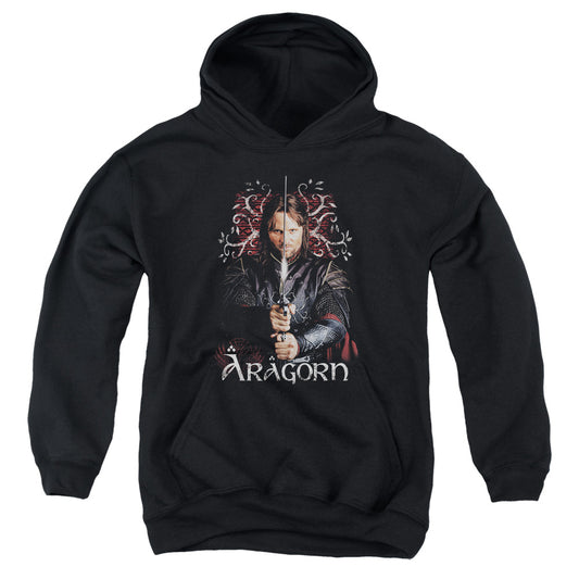 Lord of the Rings Aragorn Kids Youth Hoodie Black