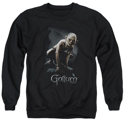 Lord of the Rings Gollum Mens Crewneck Sweatshirt Black