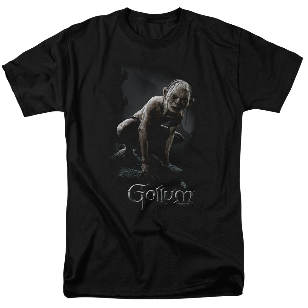 Lord of the Rings Gollum Mens T Shirt Black Officially Licensed