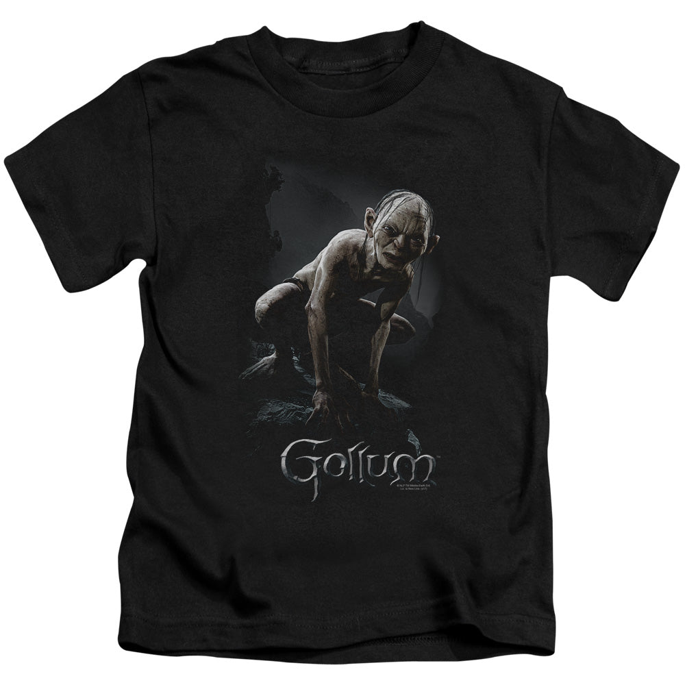 Lord of the Rings Gollum Juvenile Kids Youth T Shirt Black