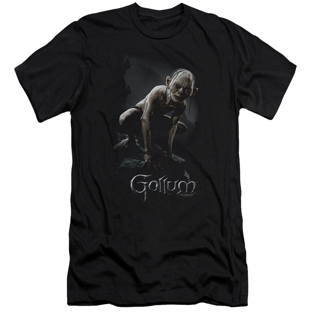 Lord of the Rings Gollum Premium Bella Canvas Slim Fit Mens T Shirt Black