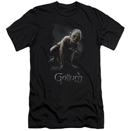 Lord of the Rings Gollum Slim Fit Mens T Shirt Black