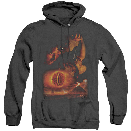 Lord of the Rings Destroy the Ring Heather Mens Hoodie Black