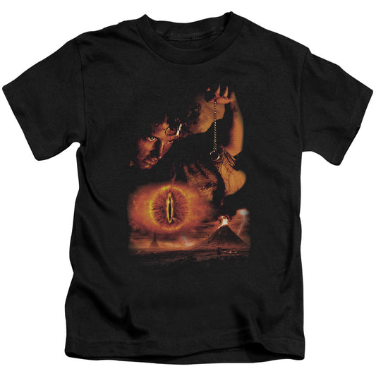 Lord of the Rings Destroy the Ring Juvenile Kids Youth T Shirt Black